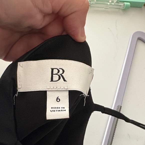 Banana Republic Black Pleated Midi Dress - Picture 3 of 6